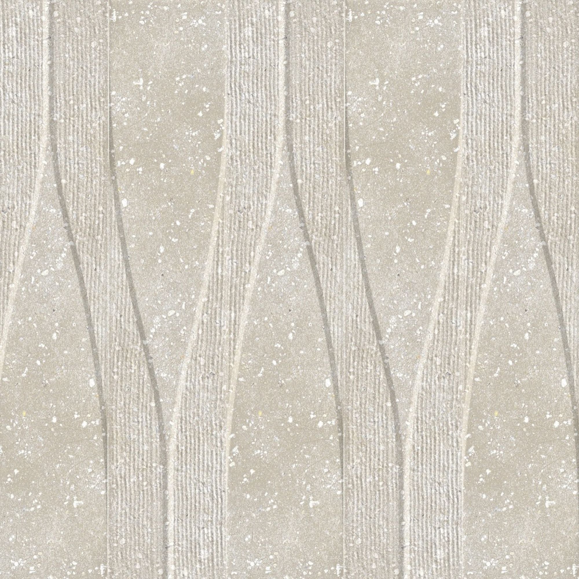 Trace White Waves Decor Wall Tile 6x30cm Matt Deluxe Bathrooms