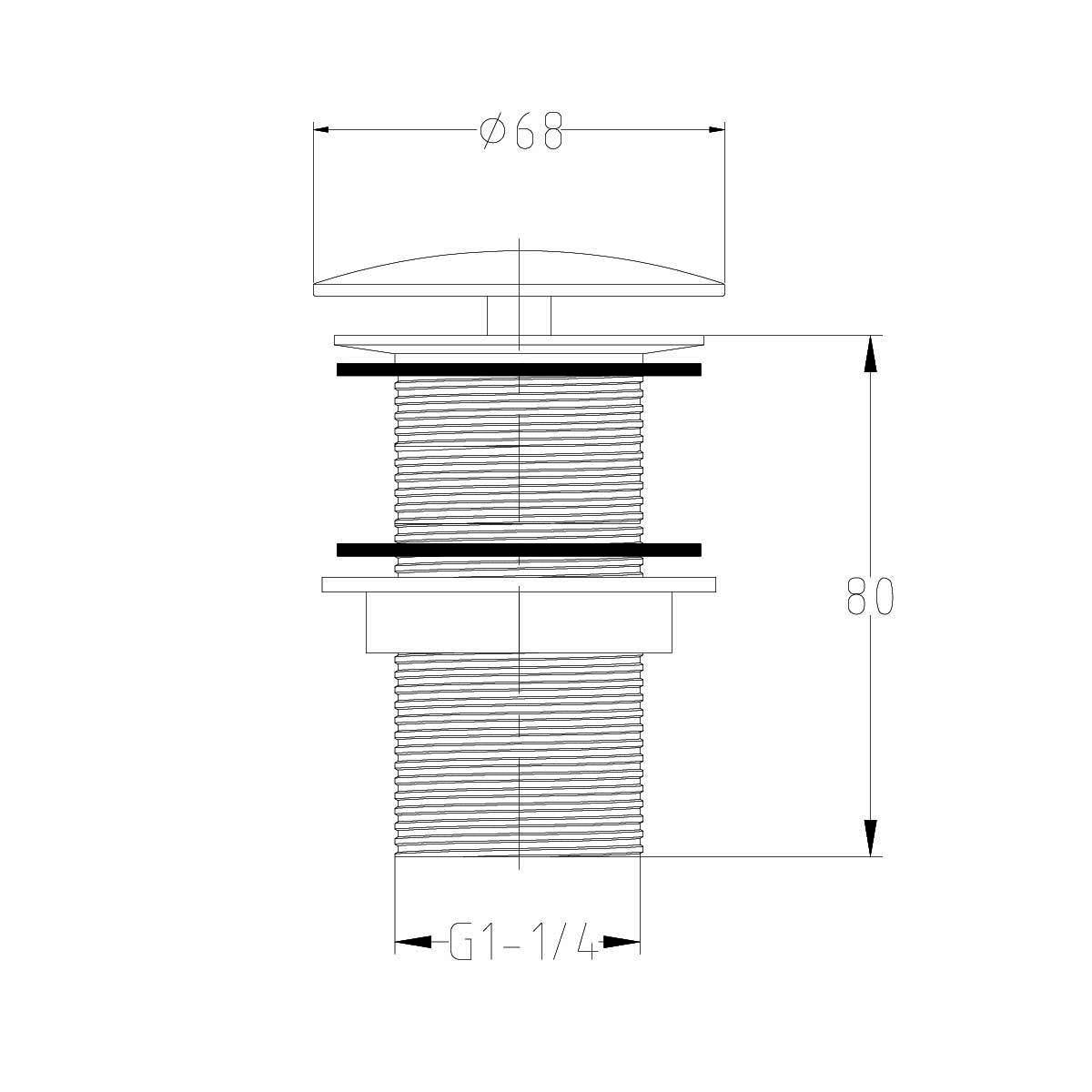 urban basin waste unslotted dimensions