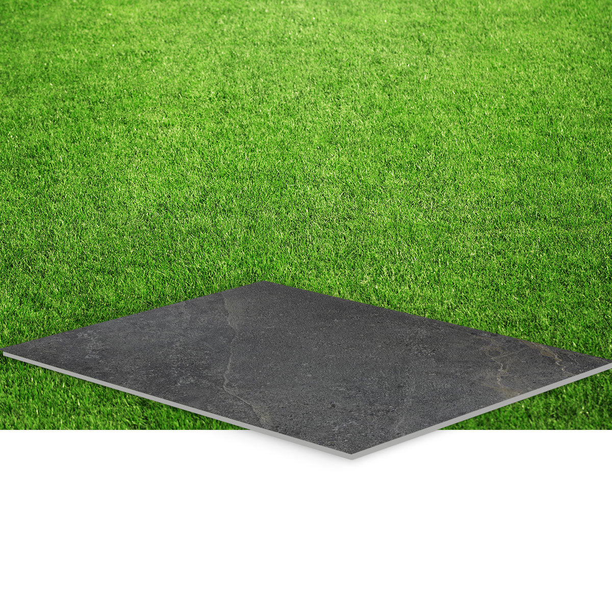 Valencia Anthracite 20mm Stone-Effect Outdoor Porcelain Tile 59x90cm