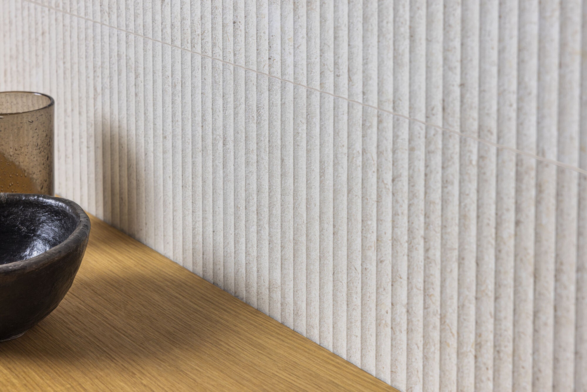 Versa Sand Stone Effect Decor Wall Tile 33x100cm Matt