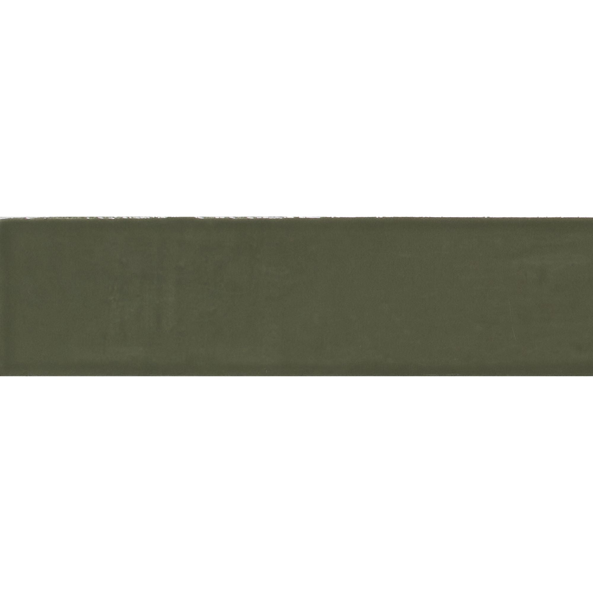 ColorART Deep Green Wall Tile 6.25x25cm Gloss Deluxe Bathrooms