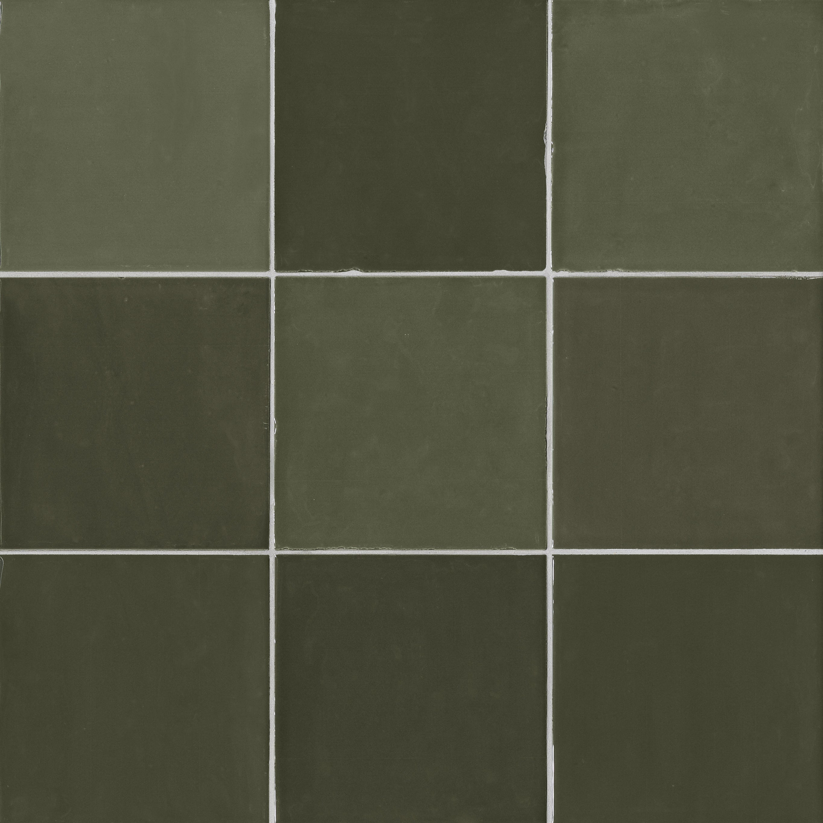 ColorART Deep Green Wall Tile 12.5x12.5cm Gloss Deluxe Bathrooms