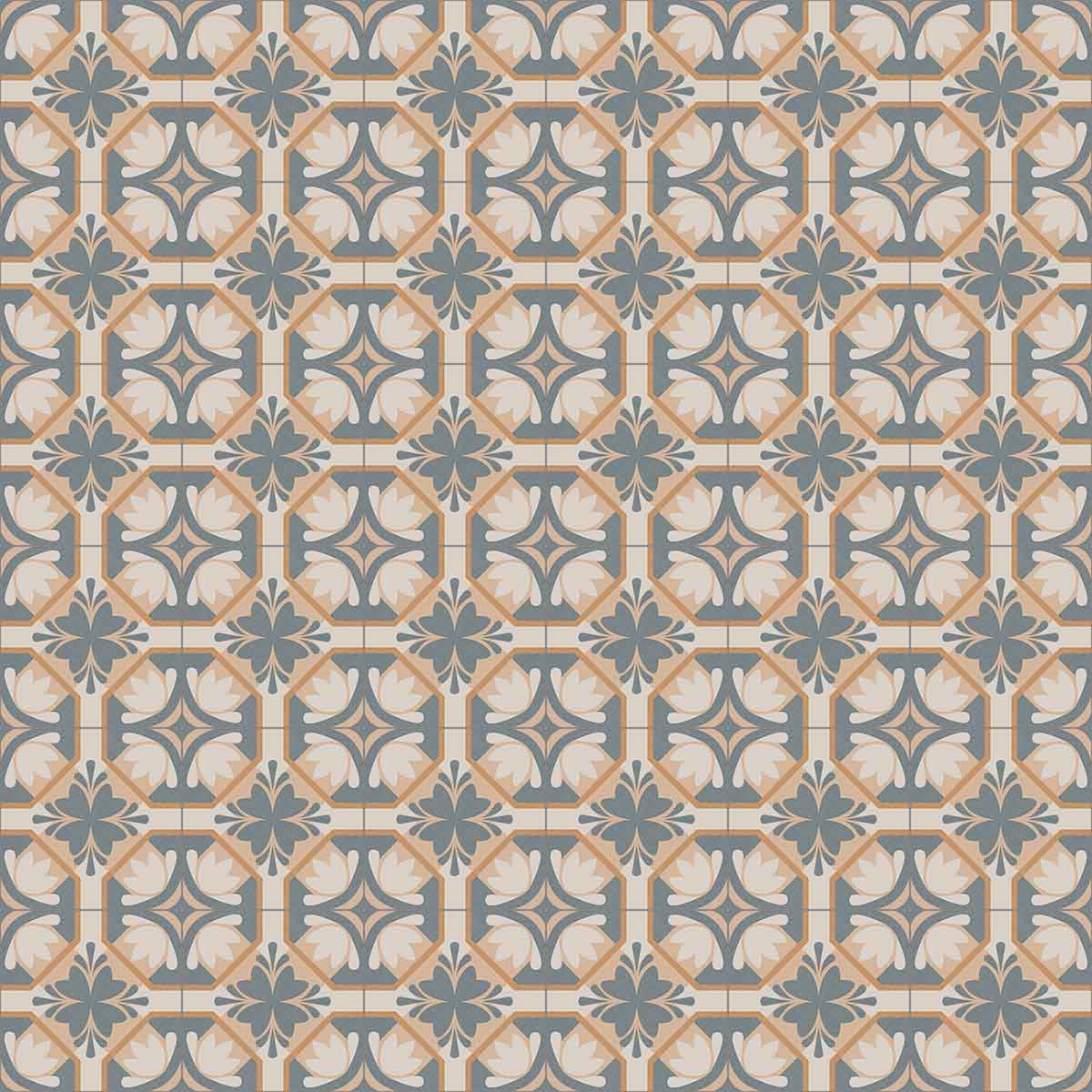 vives bali jimbaran pattern porcelain tile matt 20x20cm