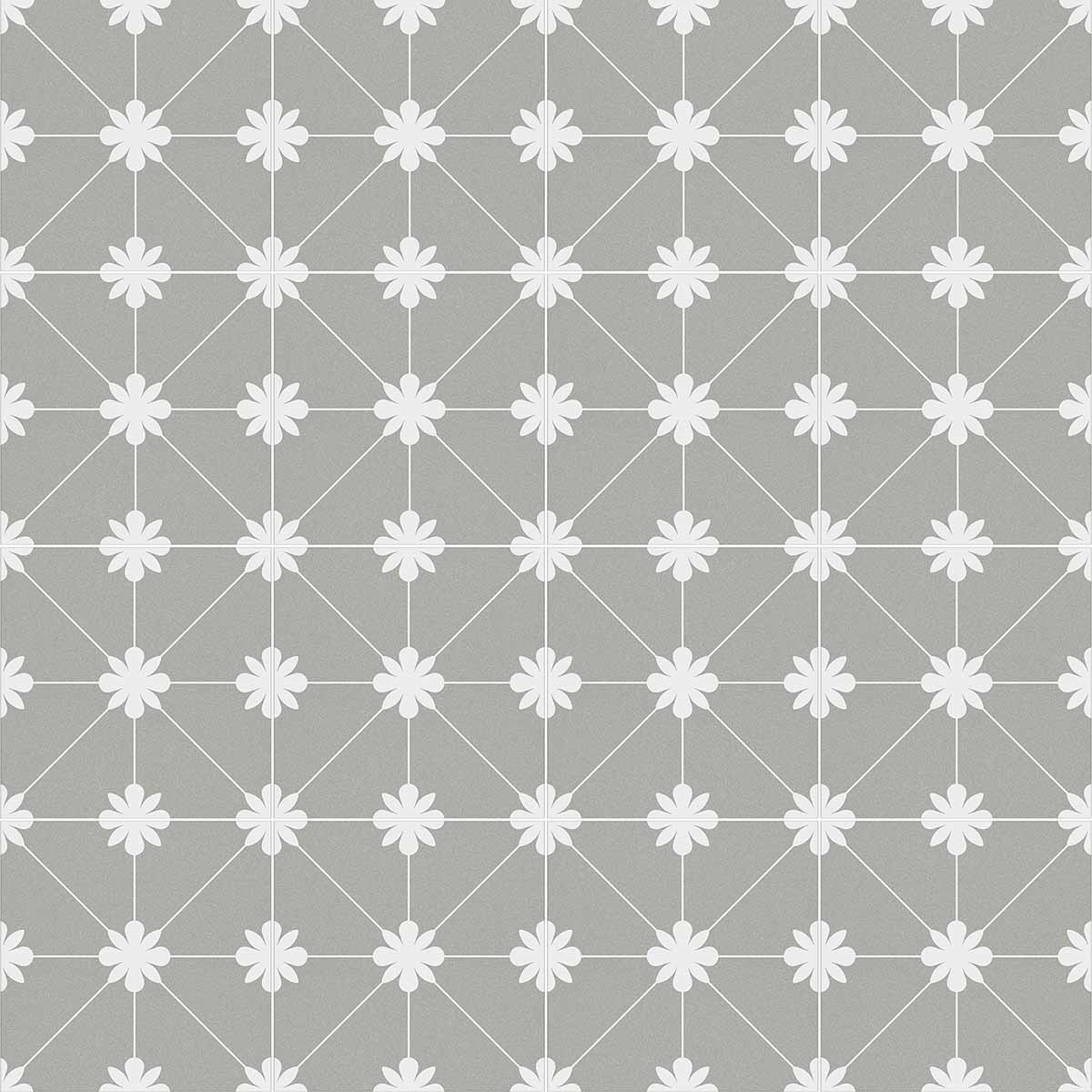 vives bali tuban gris pattern porcelain tile matt 20x20cm