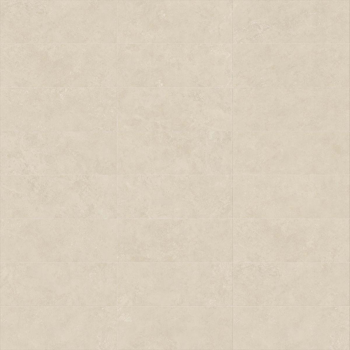 vives chelsea r-bone fluted stone effect ceramic decor wall tile 45x100cm matt