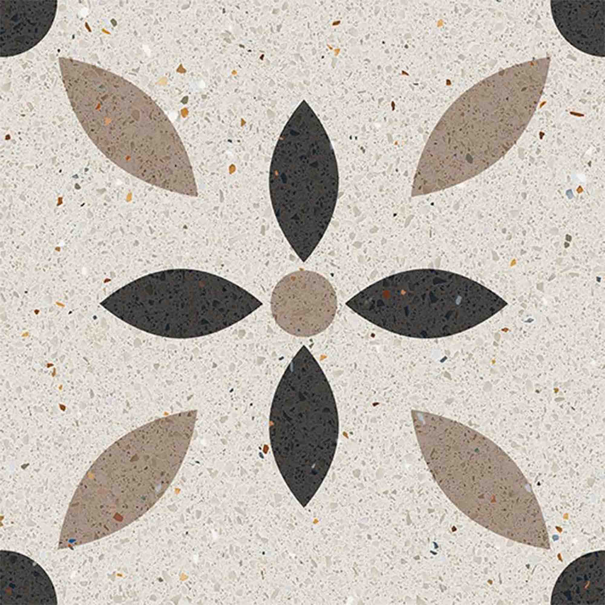 vives zetta pattern porcelain tile matt 20x20cm