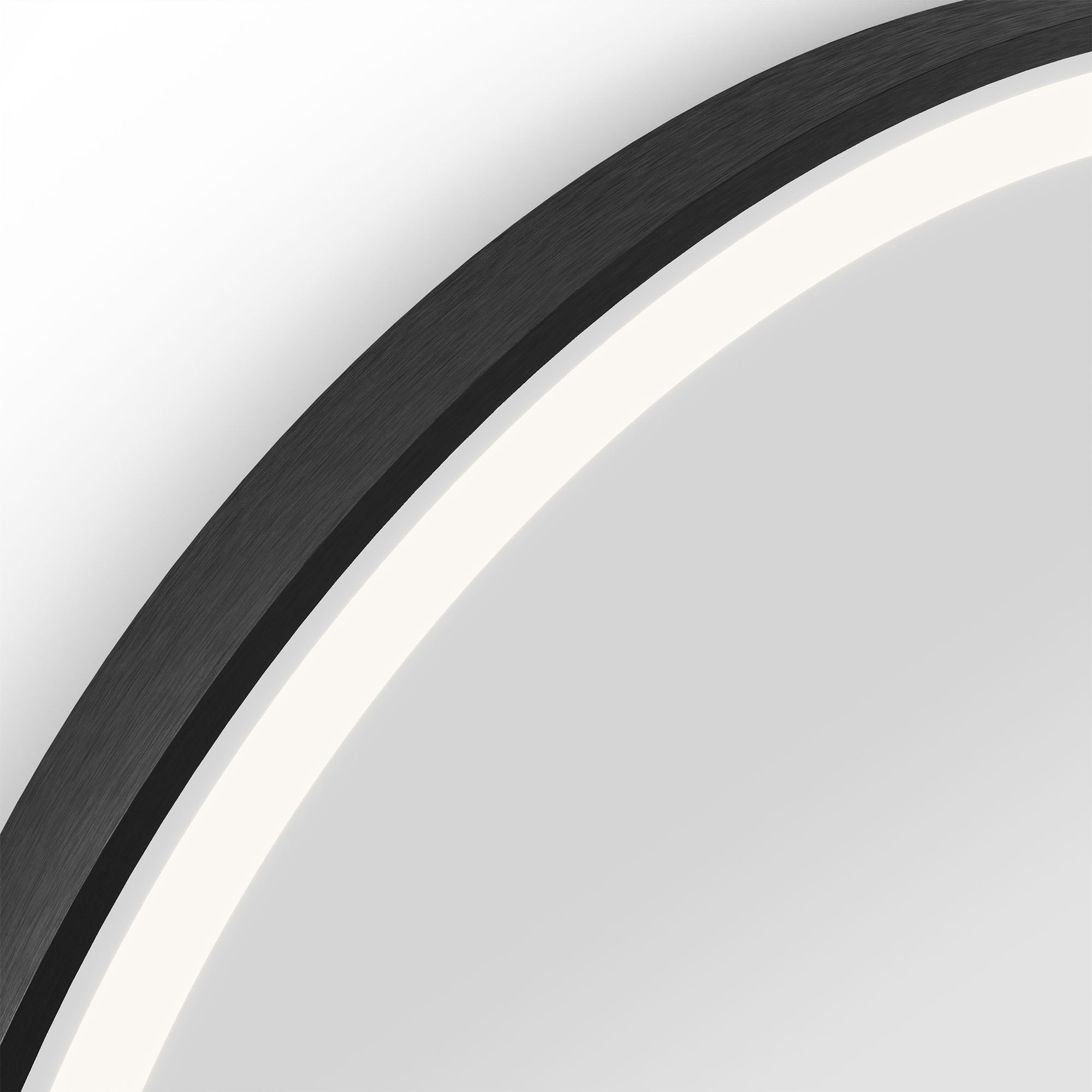 voyage light arch bathroom led mirror 50 black