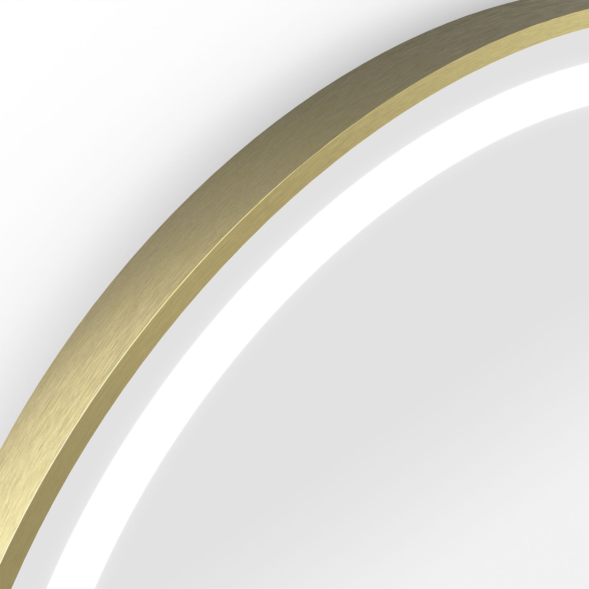 voyage light round bathrooms mirror 70 brushed brass