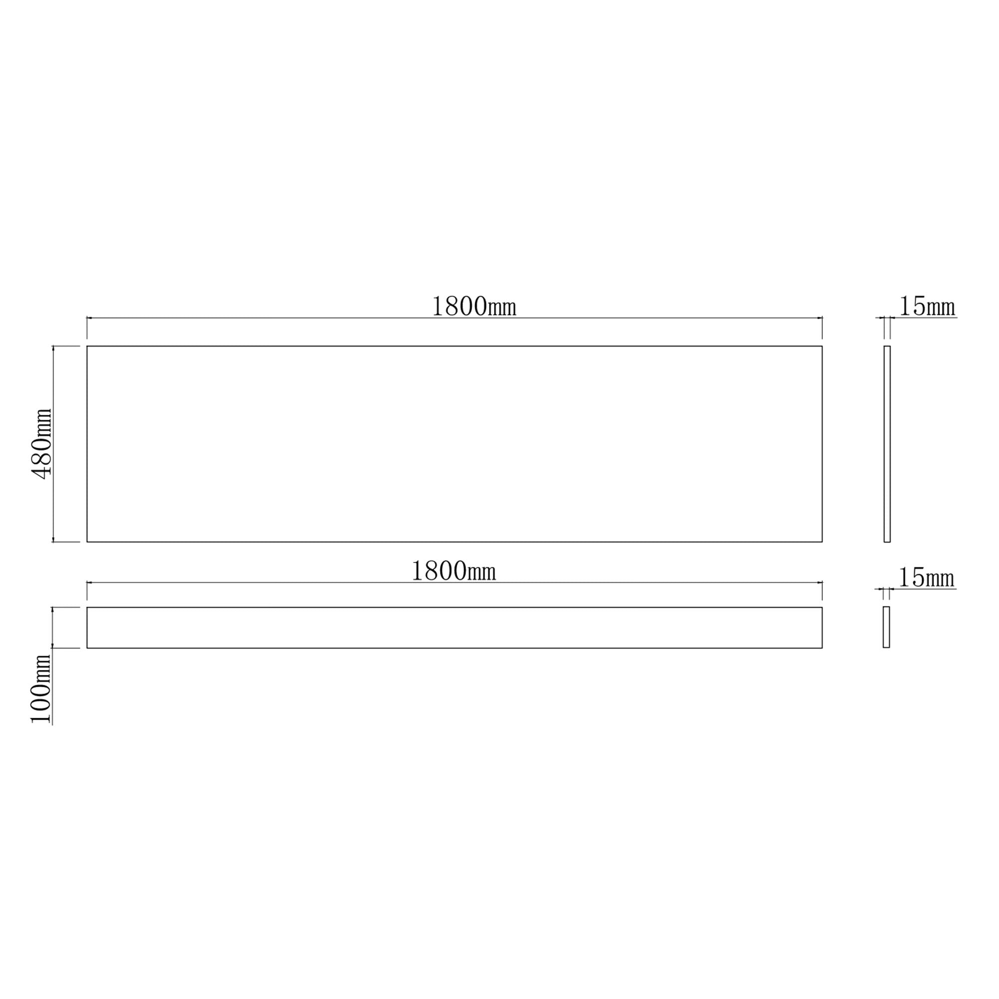 waterproof pvc front bath panel 1800x580mm dimensions