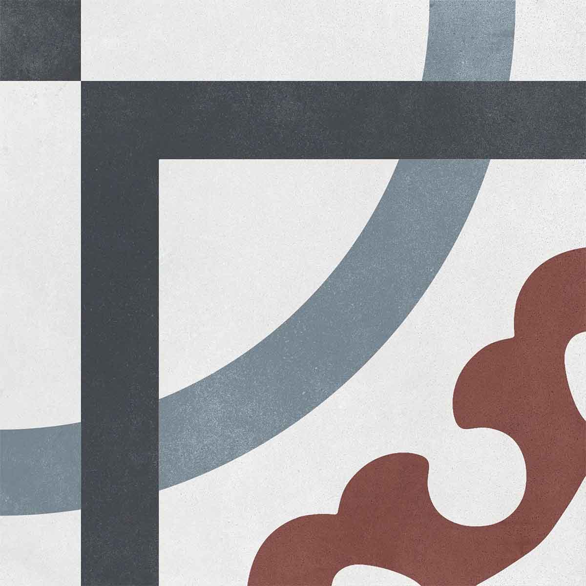 Aruba Iris Pattern Porcelain Tile 22.3 x 22.3cm Matt