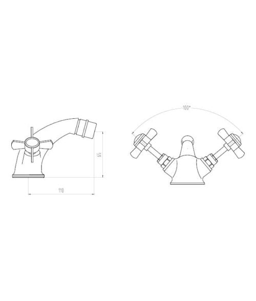 Ailesbury Traditional Mono Basin Mixer With Click-Clack Waste