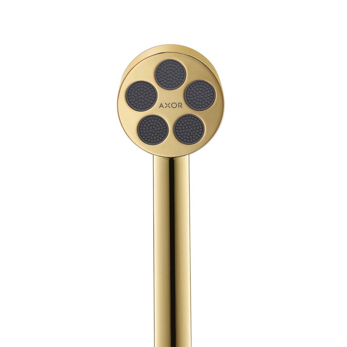 Axor One 2 Outlet Thermostatic Valve with Overhead and Handheld Shower Close Up