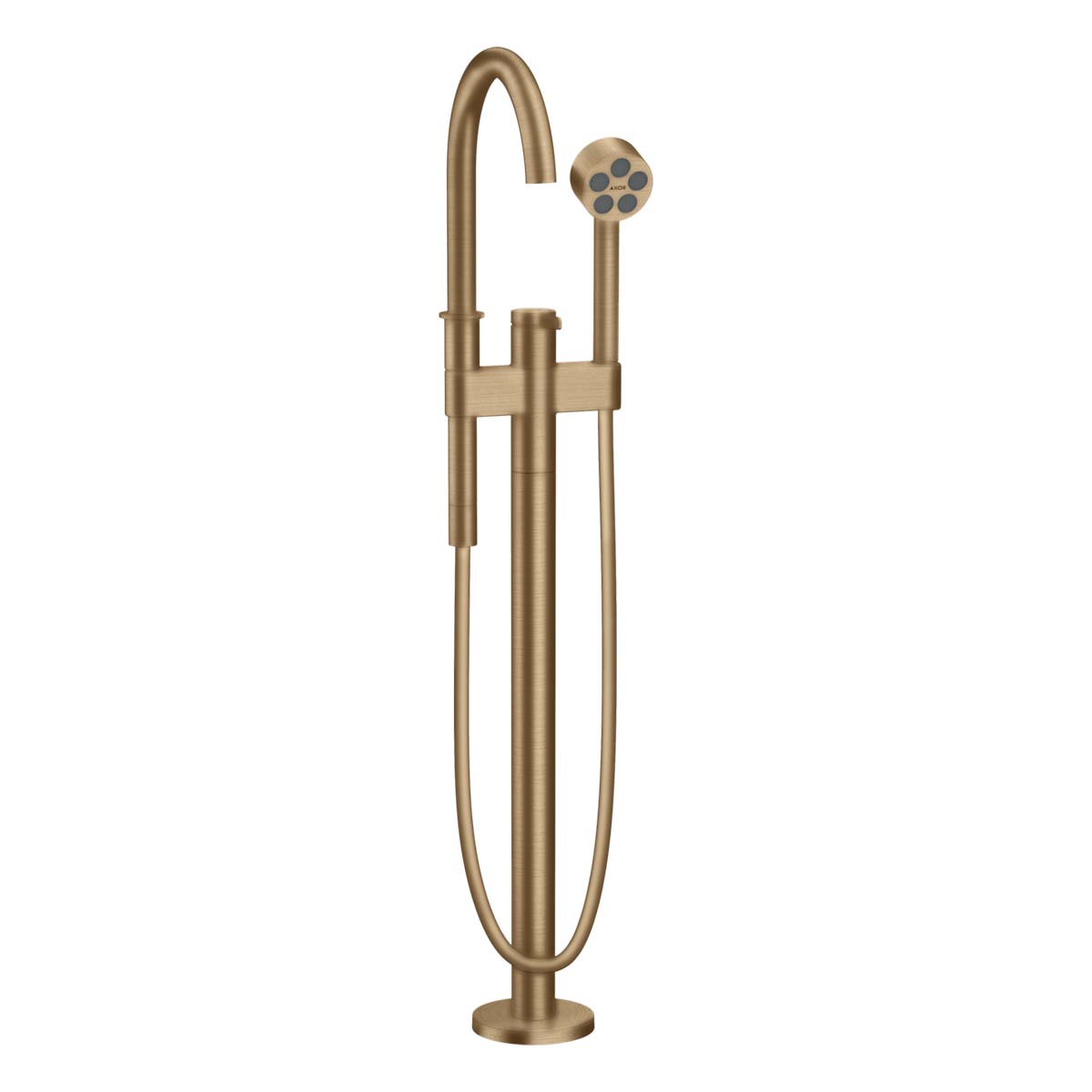 Axor One Floorstanding Bath Shower Mixer With Handset Brushed Bronze