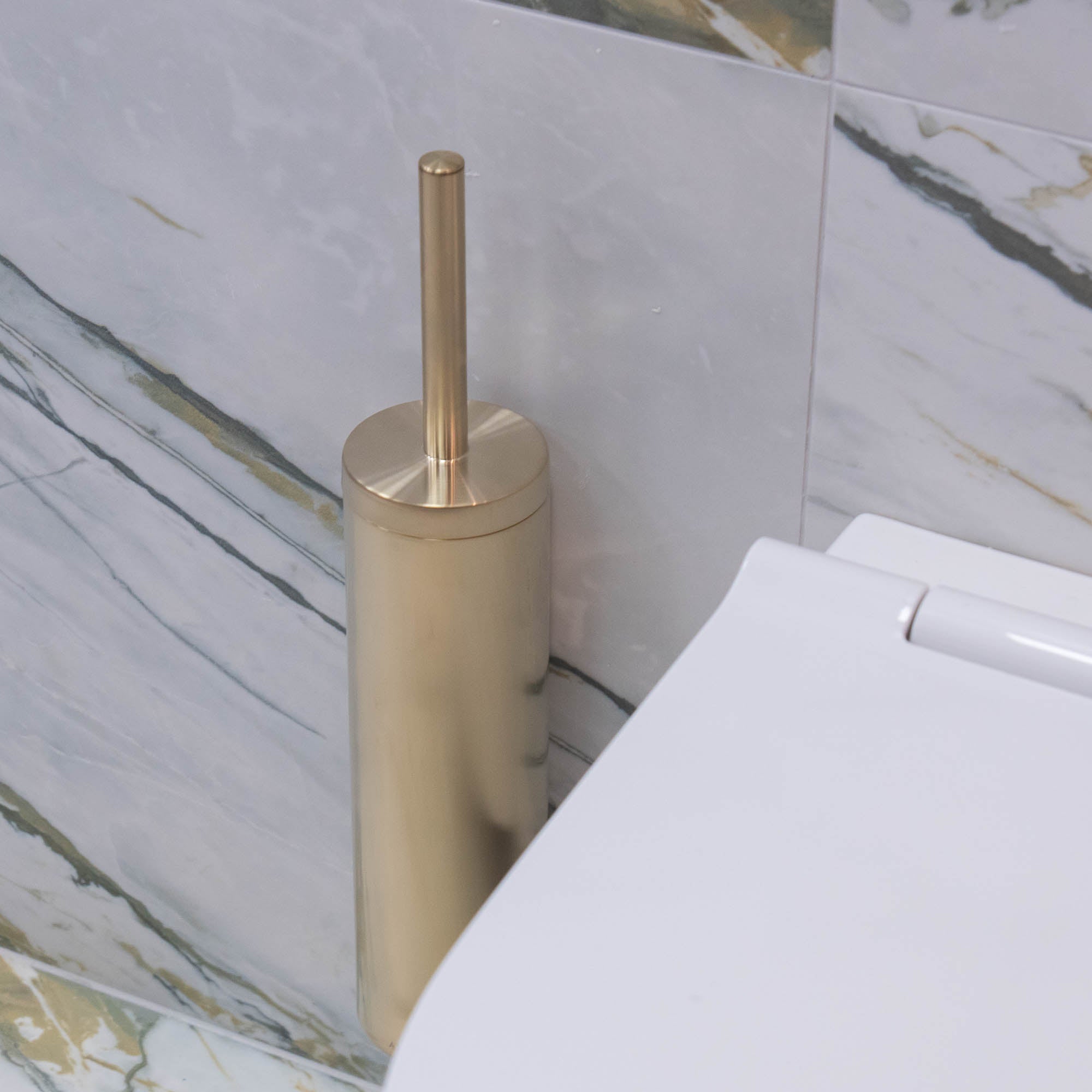 Axor Universal Circular Toilet Brush Holder Brushed Bronze