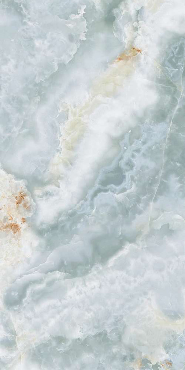 Azzura Blue Marble Effect Porcelain Tile 60x120cm Matt