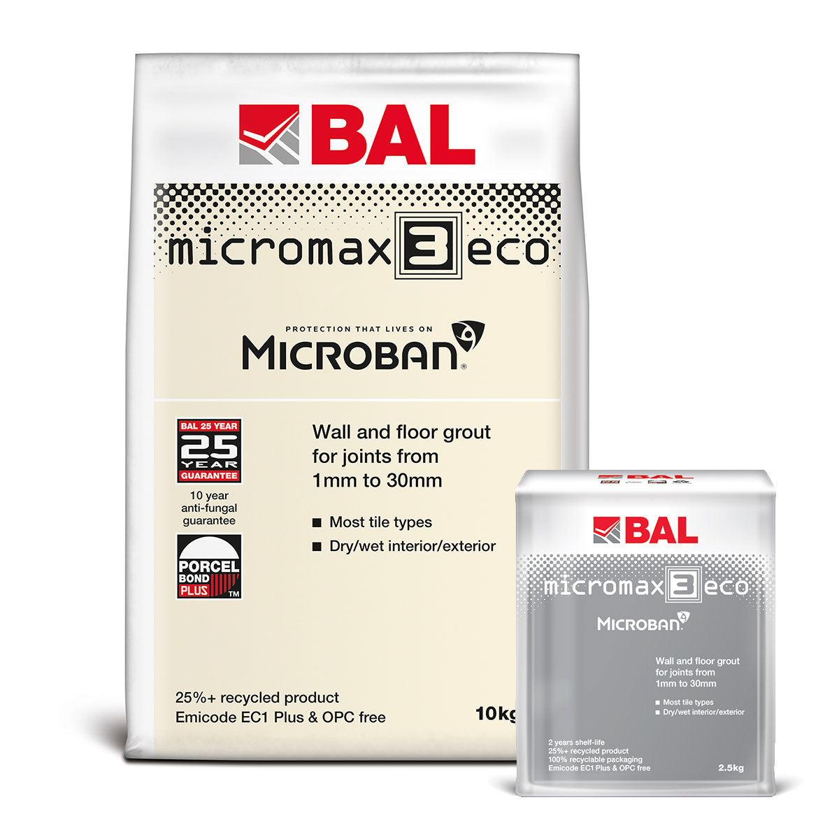 BAL Micromax 3 Eco Anti-Bacterial Tile Grout