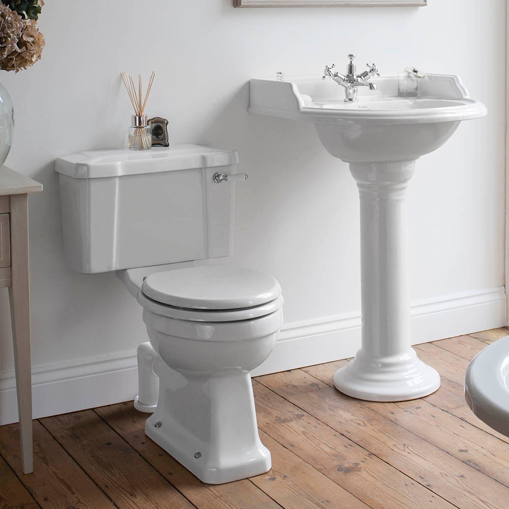Burlington Regal Close Coupled Traditional Toilet Deluxe Bathrooms Ireland