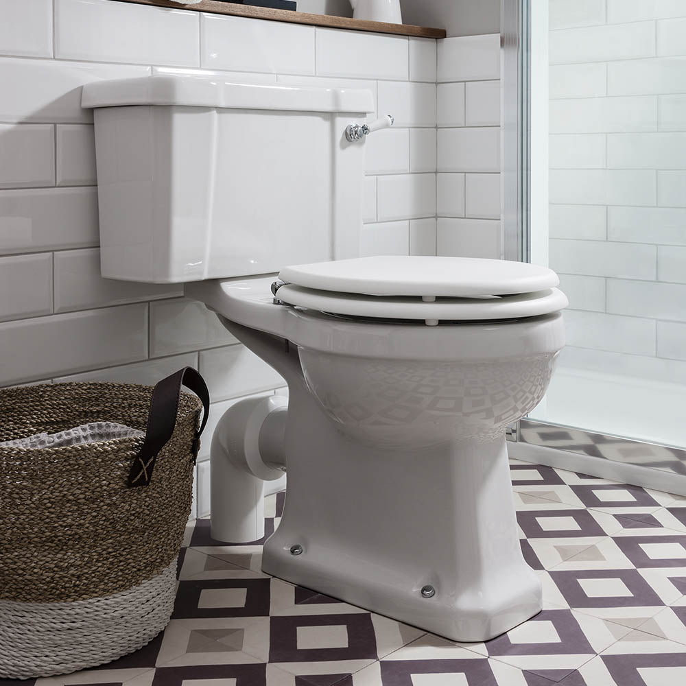 Burlington Regal Close Coupled Traditional Toilet Deluxe Bathrooms Ireland