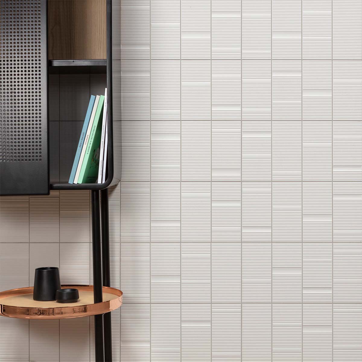 Beat White Wall Tile 20x40cm Matte Lifestyle