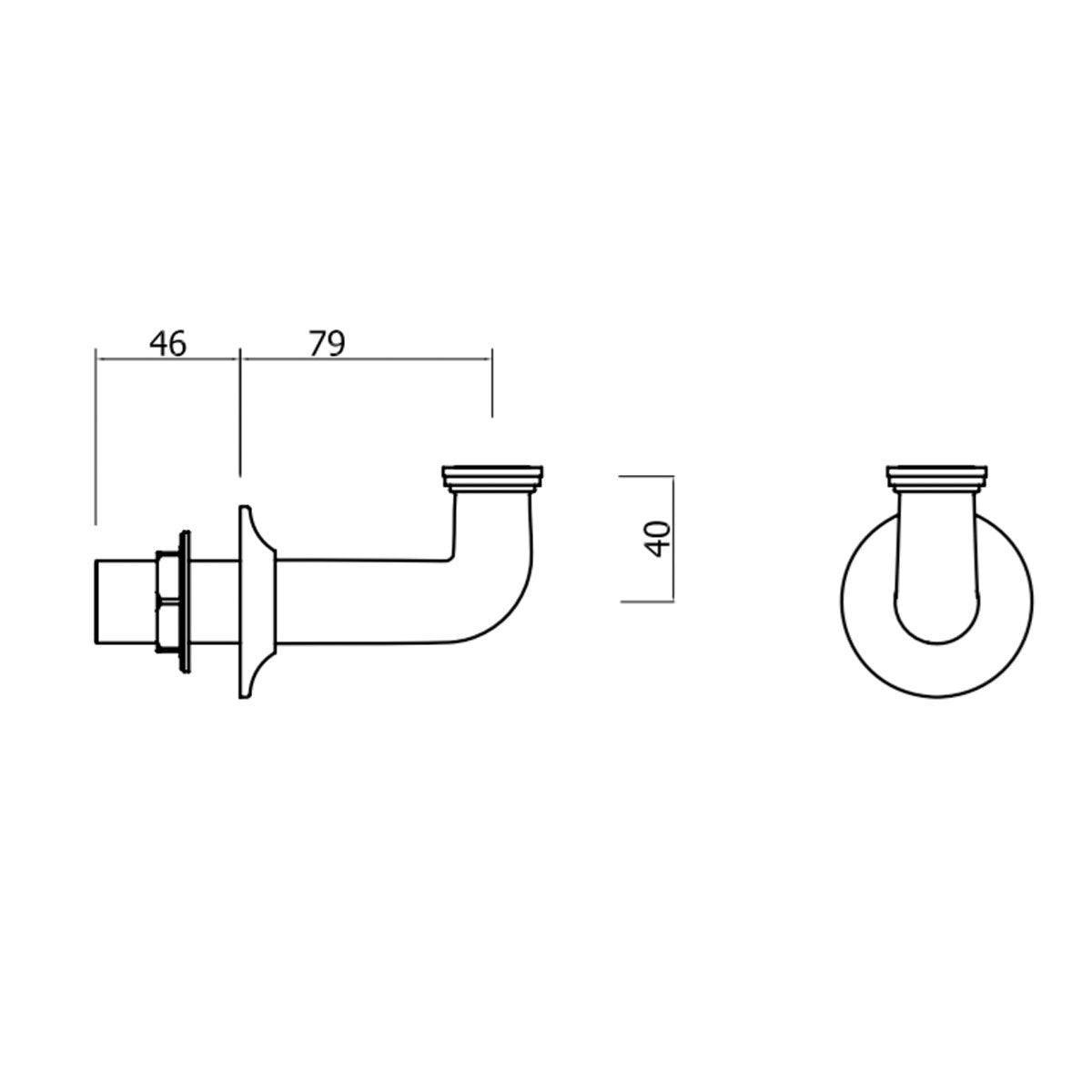 Crosswater Belgravia Lever Bath Filler - Chrome