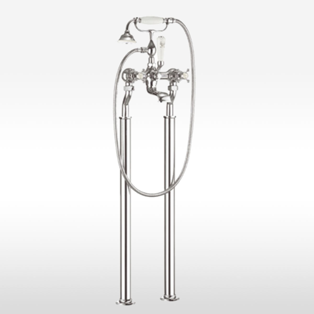 Crosswater Belgravia Crosshead Bath Shower Mixer With Handheld Kit