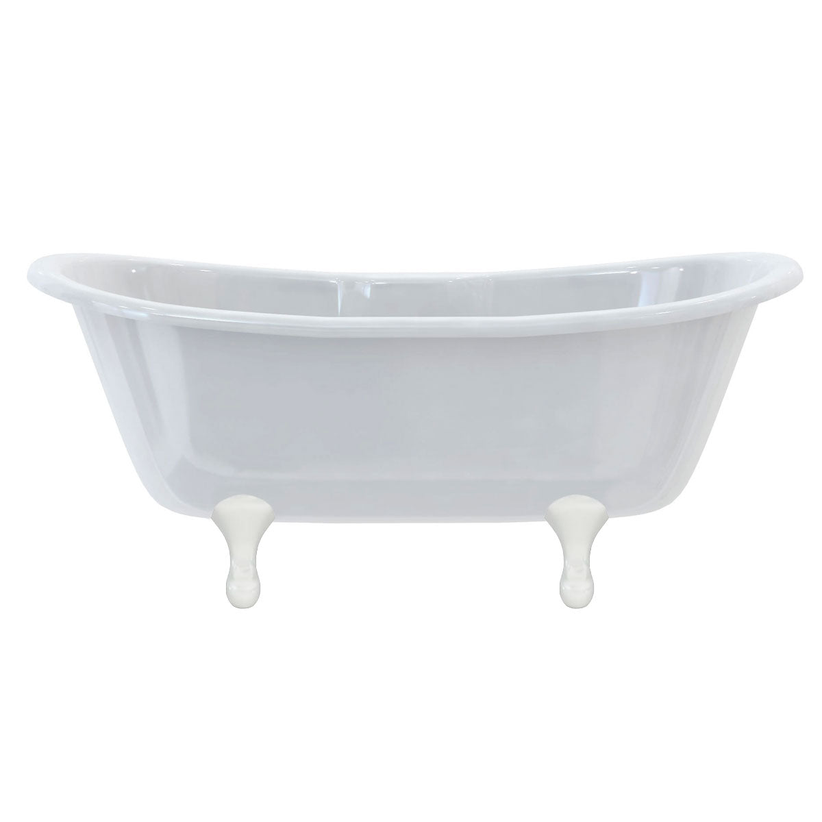 Burlington Bateau Doubled Ended Freestanding Bath Standard Classical White Deluxe Bathrooms Ireland