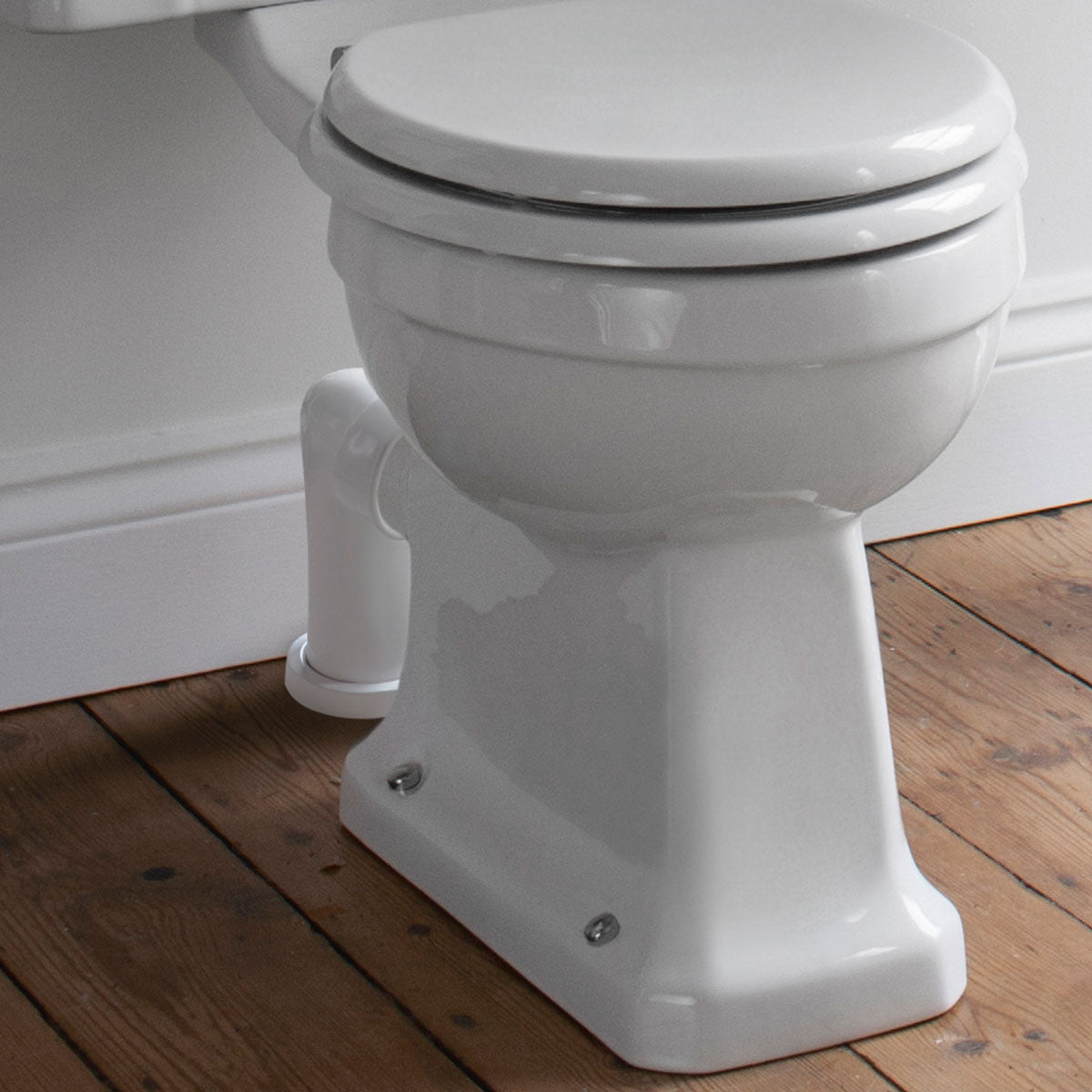 Burlington Ceramic Curved Pan Connector Feature Deluxe Bathrooms Ireland