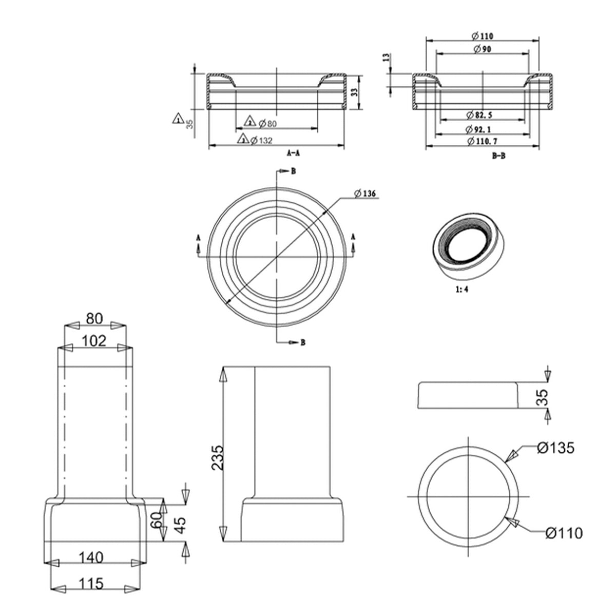 Burlington Ceramic Straight Pan Connector Diagram Deluxe Bathrooms Ireland