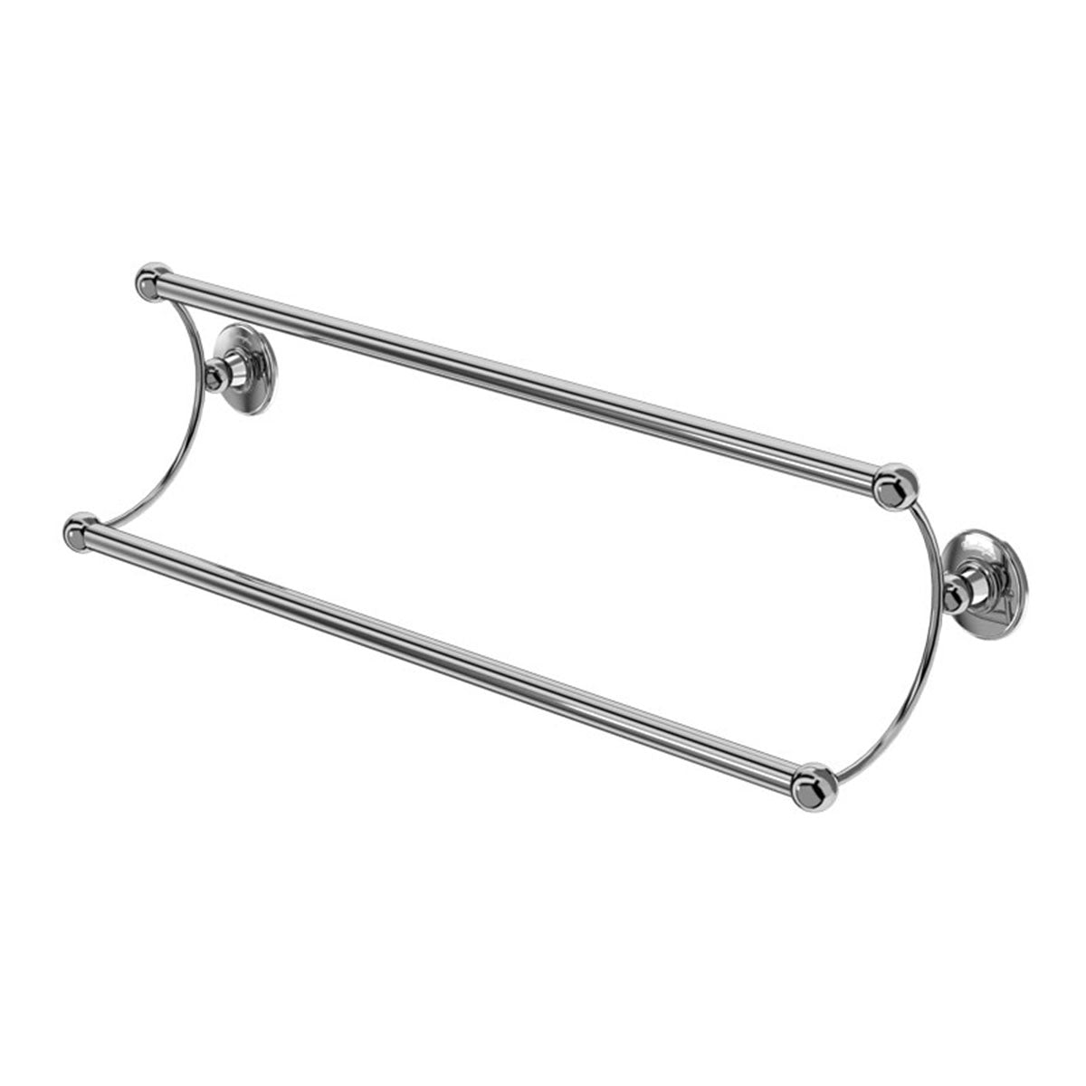 Burlington Double Towel Rail Chrome Feature Deluxe Bathrooms Ireland