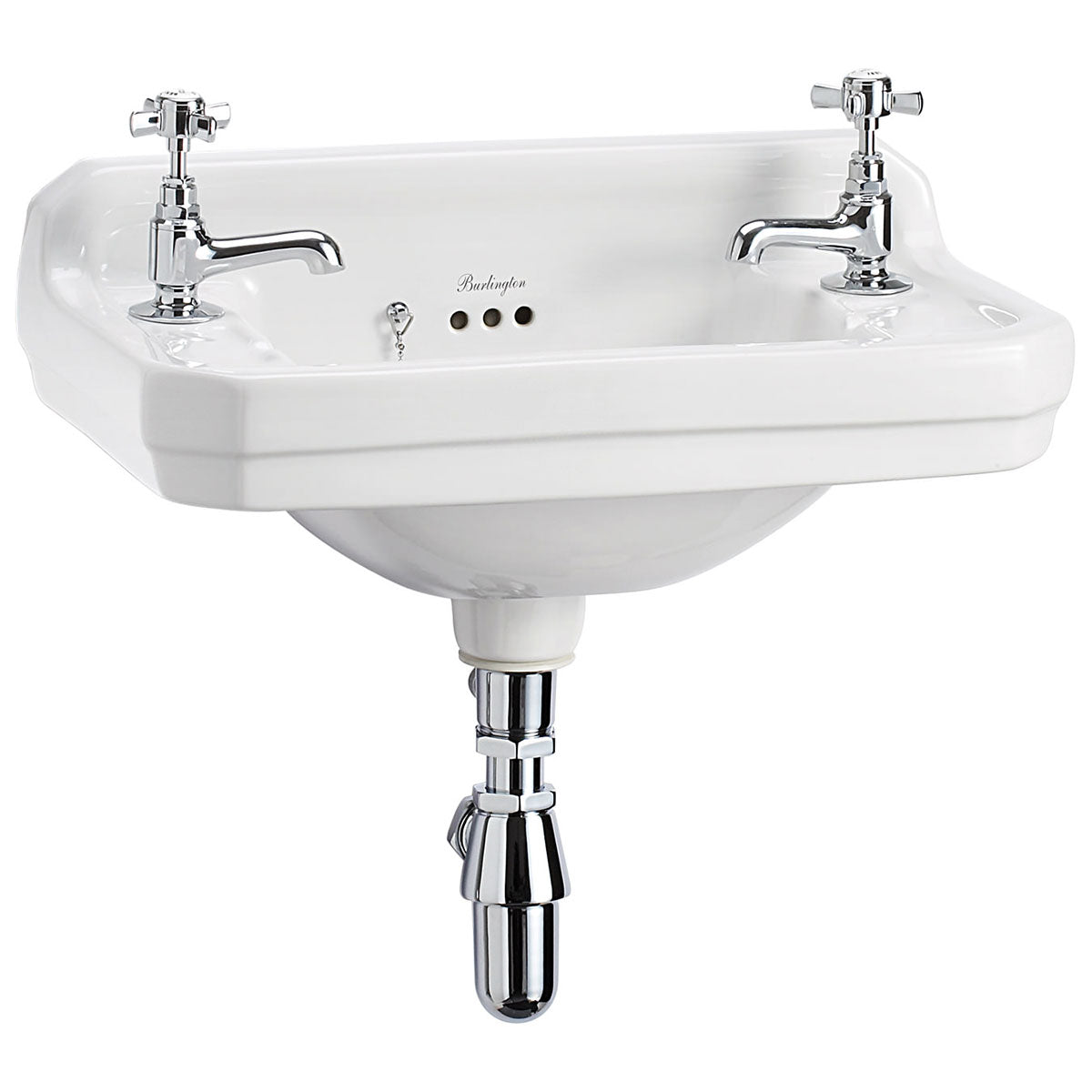 Burlington Edwardian 510 Cloakroom Washbasin Rectangular 2 Taps Deluxe Bathrooms Ireland