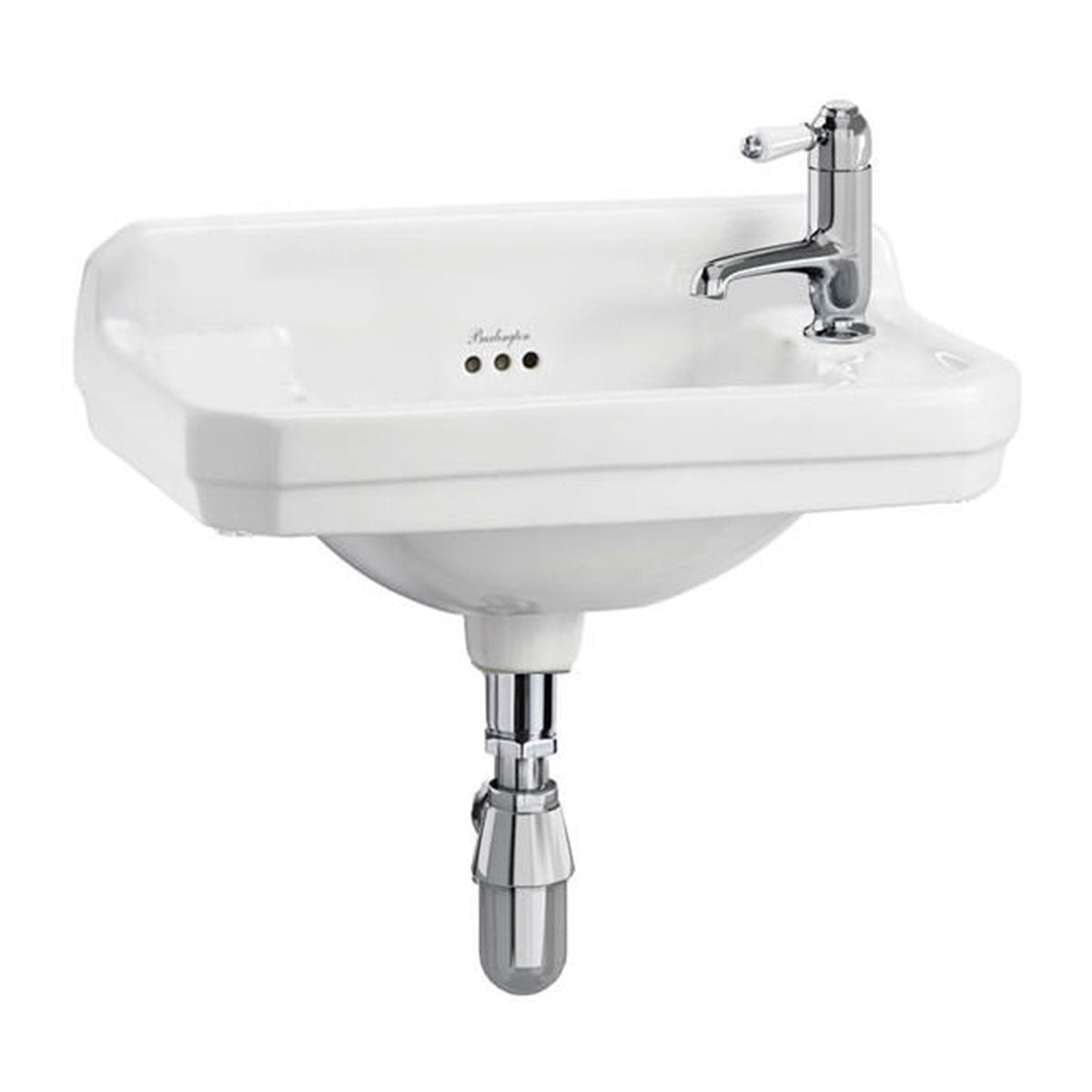 Burlington Edwardian 510 Cloakroom Washbasin Rectangular 1 Tap Right Deluxe Bathrooms Ireland