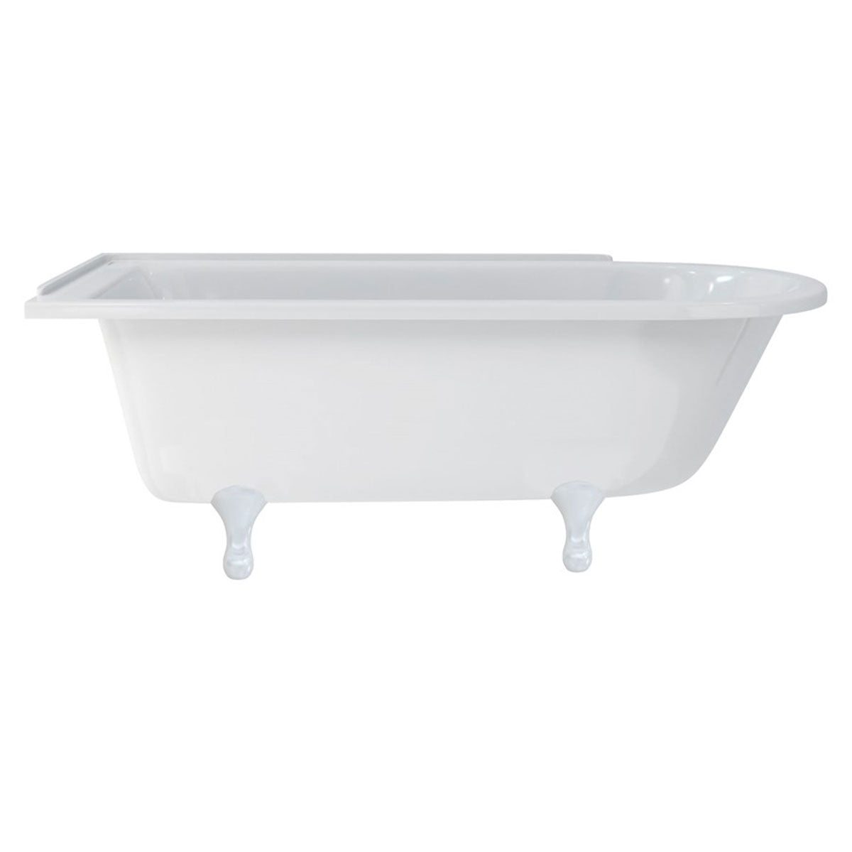 Burlington Hampton Left 1700mm Classical Feet White Deluxe Bathrooms Ireland
