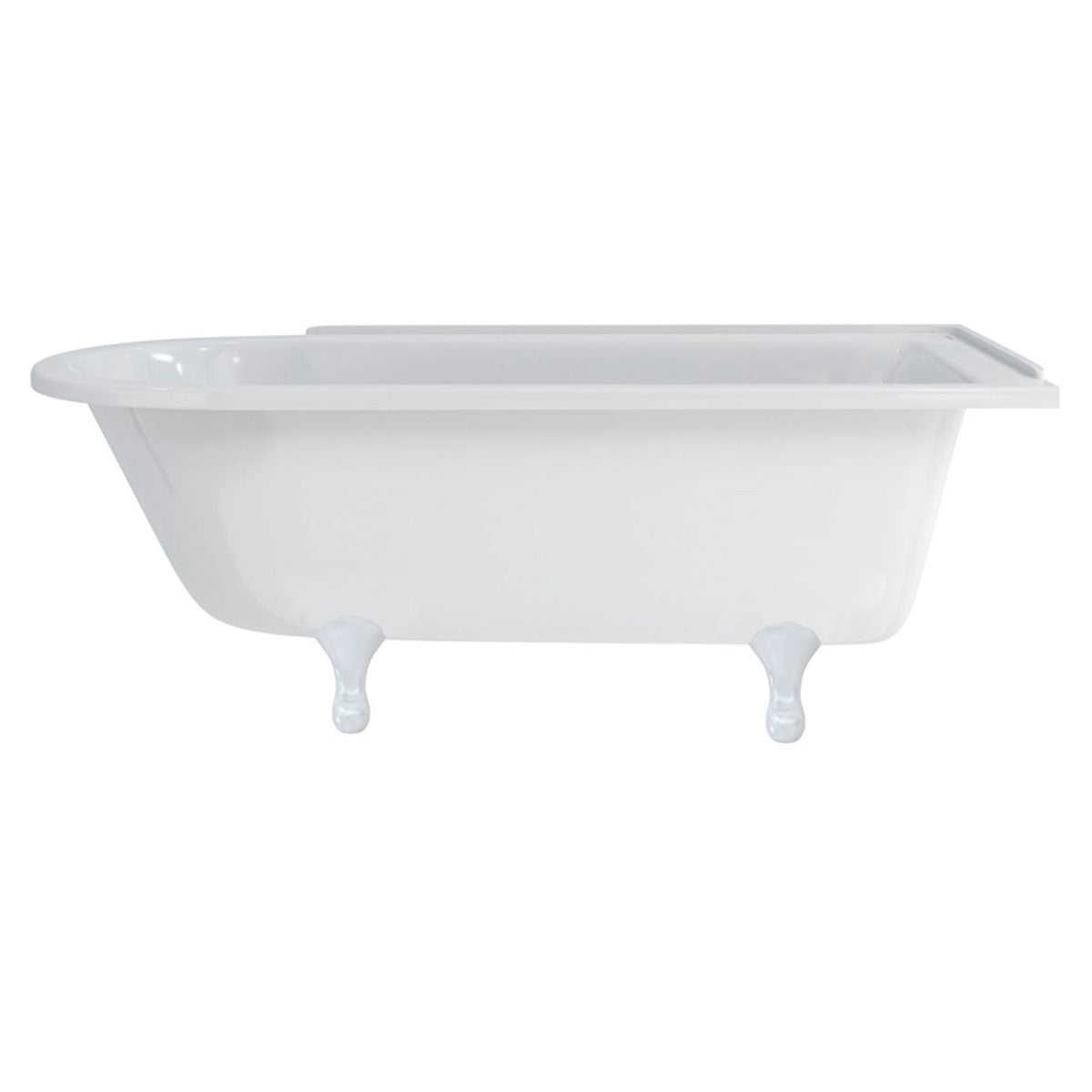 Burlington Hampton Right 1700mm Classical Feet White Deluxe Bathrooms Ireland