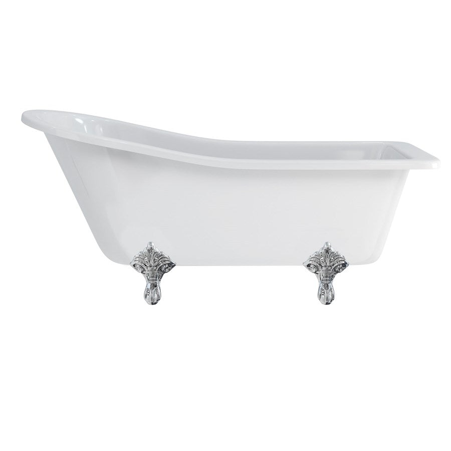 Burlington Harewood Slipper Bath With Standard Feet 1700mm Acrylic Deluxe Bathrooms Ireland