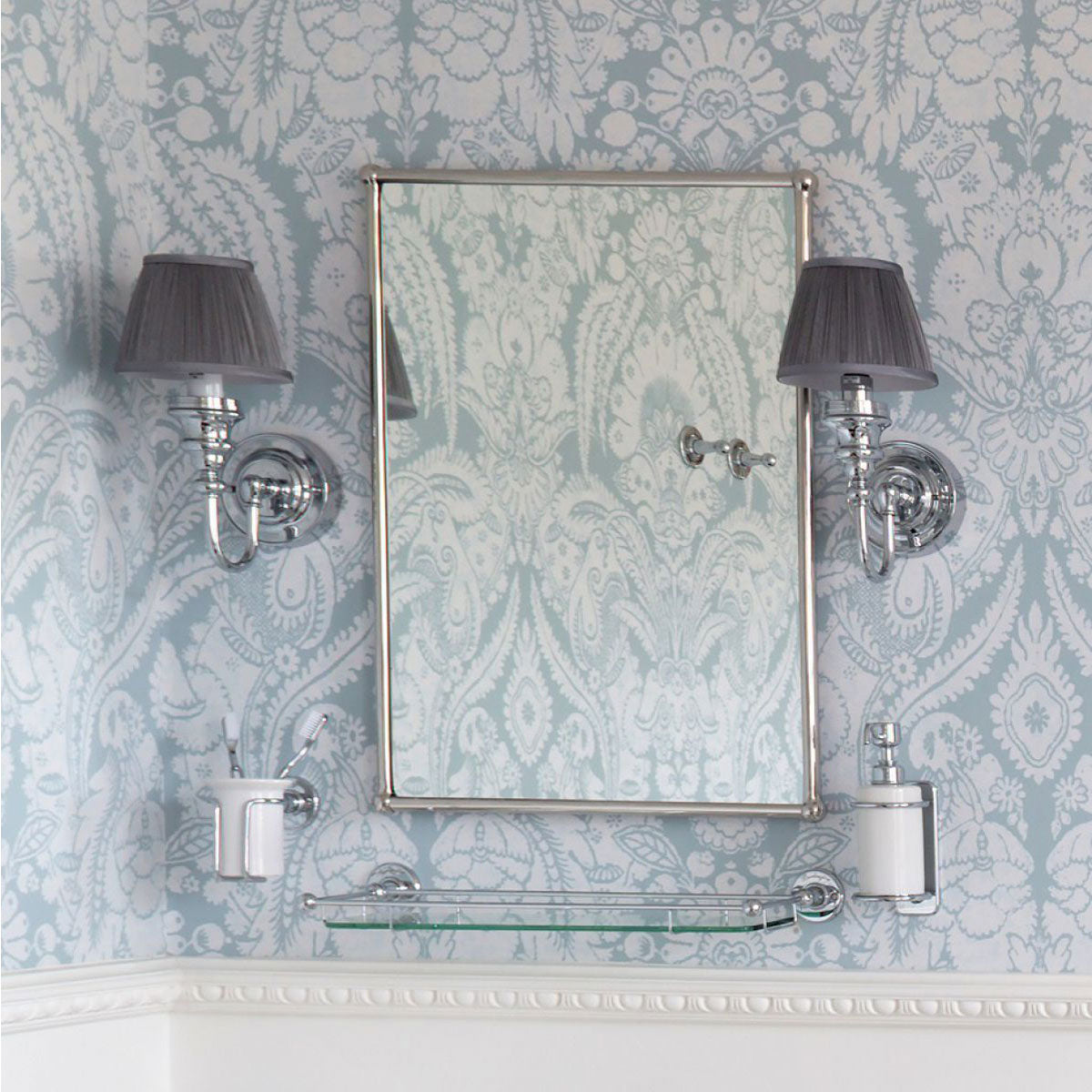 Burlington Rectangular Mirror Chrome Deluxe Bathrooms Ireland