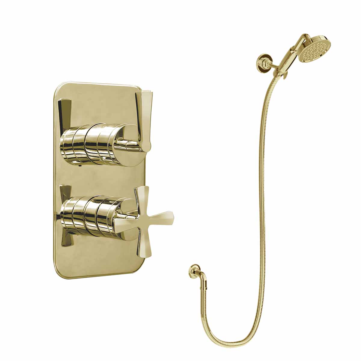 Burlington Riviera Shower Valve Gold Deluxe Bathrooms Ireland