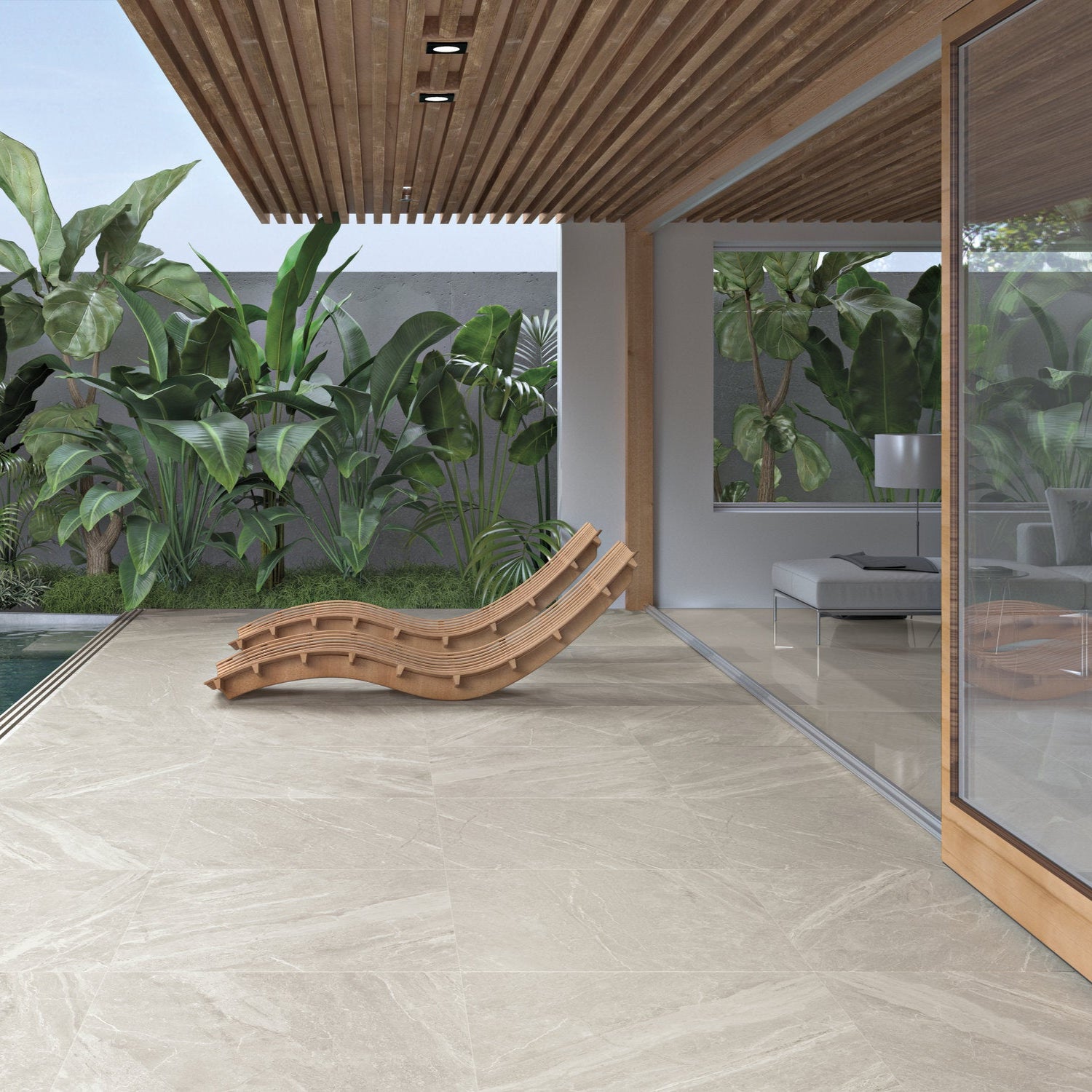 Mainstone Oat Porcelain Tile Natural Matt 60x120cm