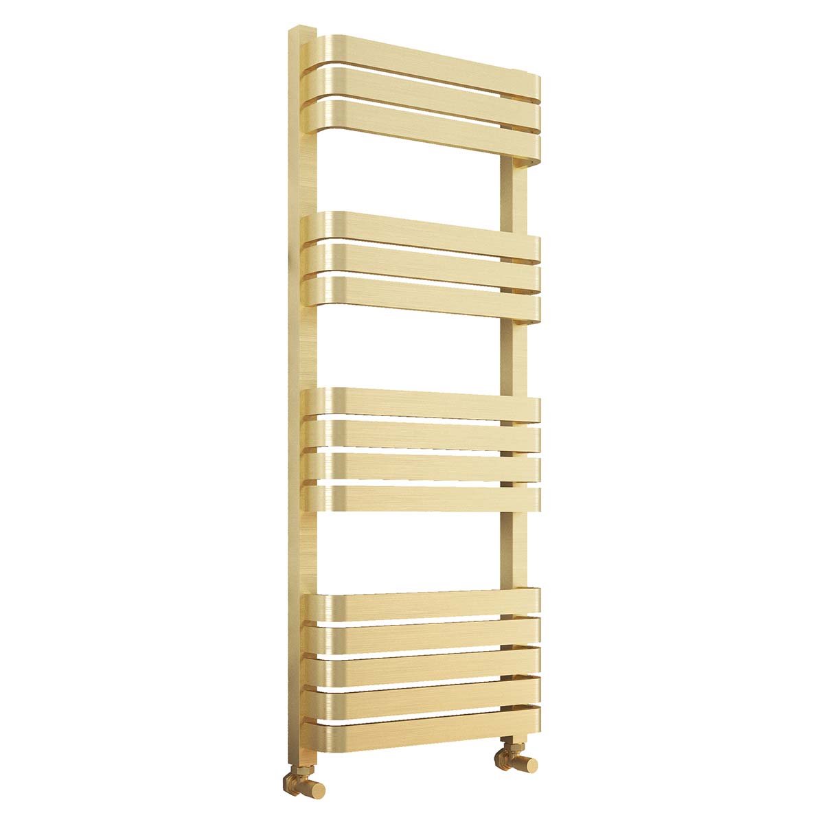 Camden Brushed Brass Heated Towel Rail 1200x500mm