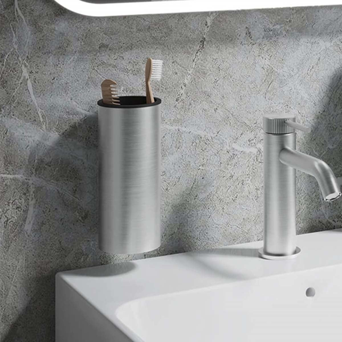 Crosswater 3ONE6 Tumbler Holder 316 Stainless Steel Lifestyle