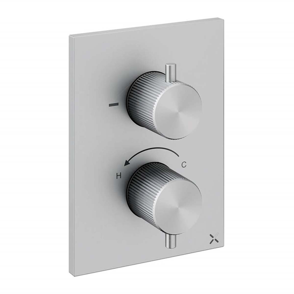 Crosswater 3one6 Crossbox 2 Outlet Shower Valve 316 Stainless Steel