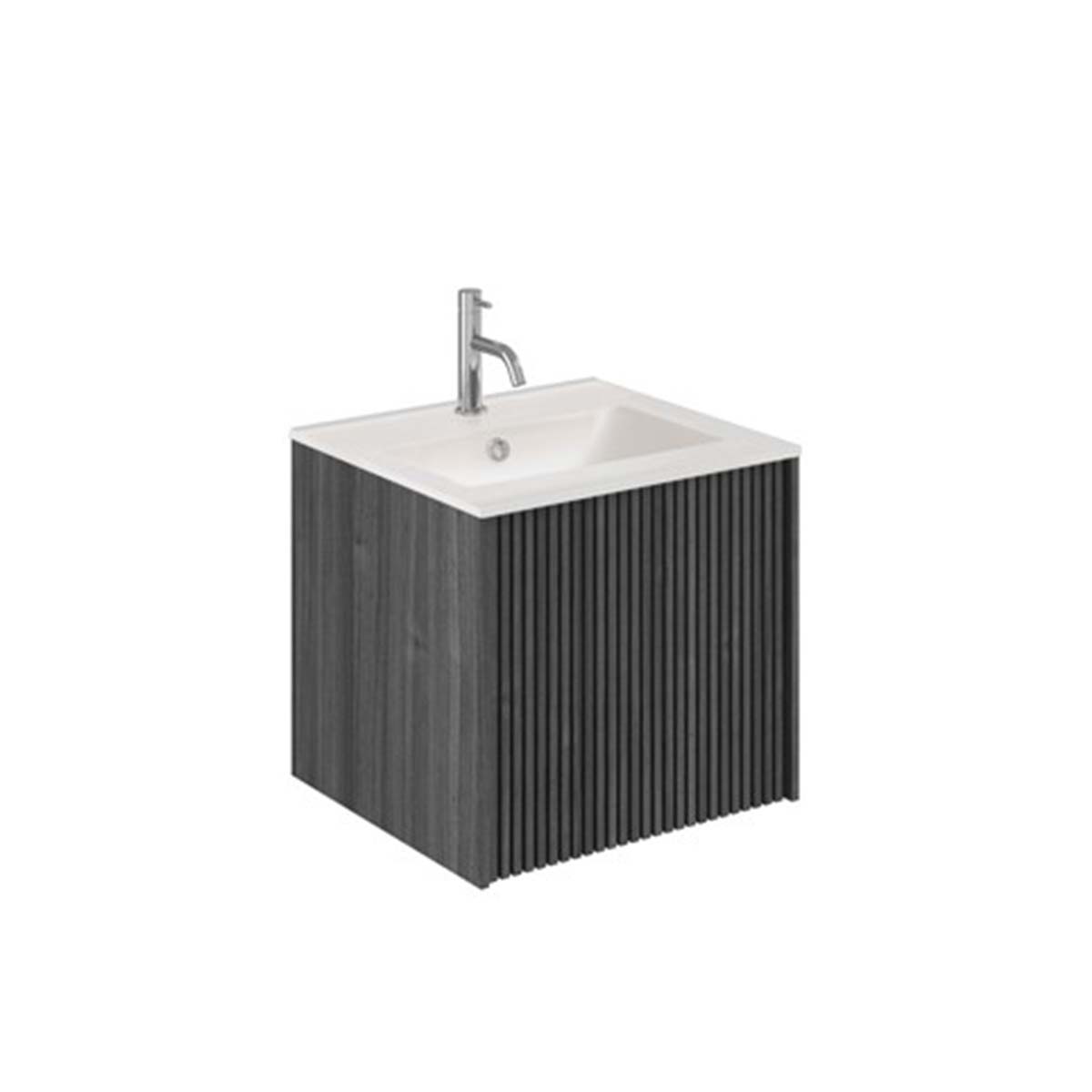 Crosswater Limit 1-Drawer Wall Hung Vanity Unit With Ceramic Basin