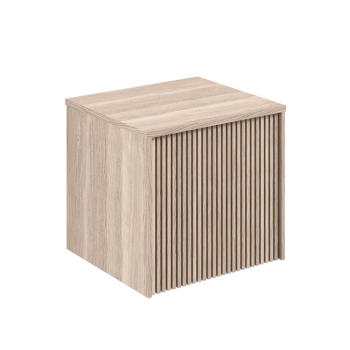 Crosswater Limit 1-Drawer Wall Hung Vanity Unit with Worktop - Modern Oak