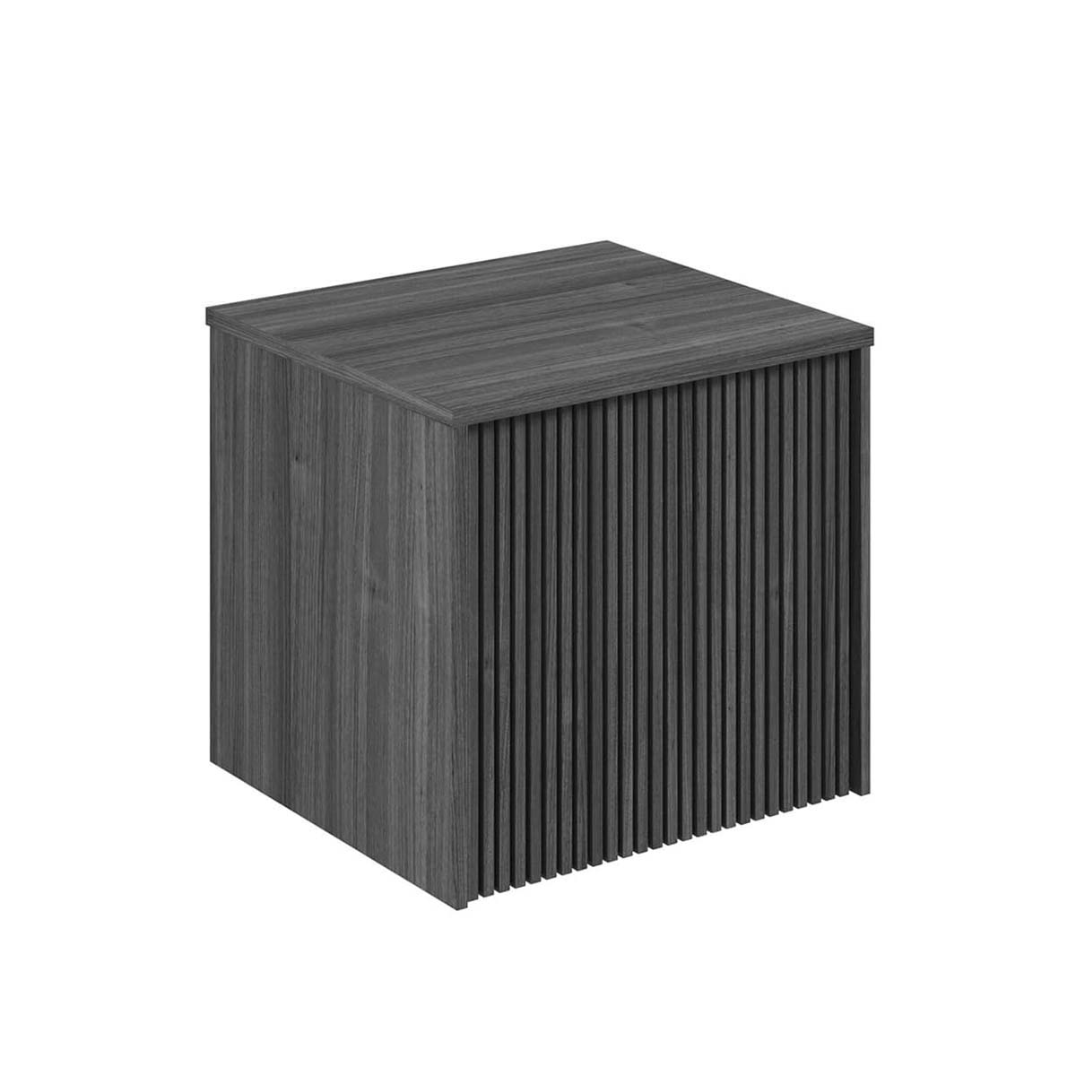 Crosswater Limit 500mm Single Drawer Wall Hung Vanity Unit With Worktop Steelwood