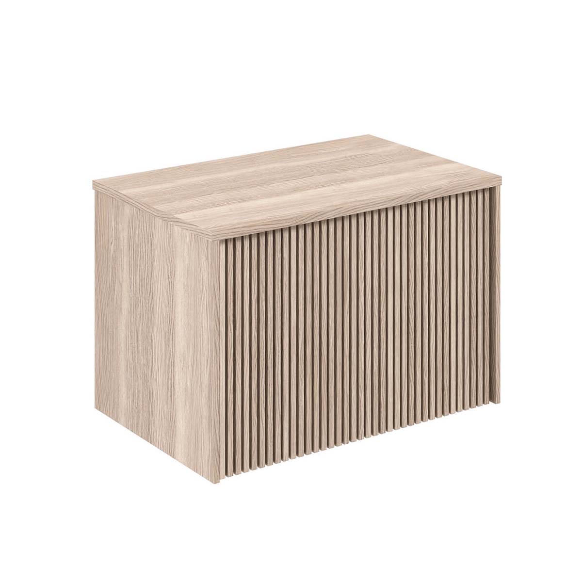 Crosswater Limit 1-Drawer Wall Hung Vanity Unit with Worktop - Modern Oak