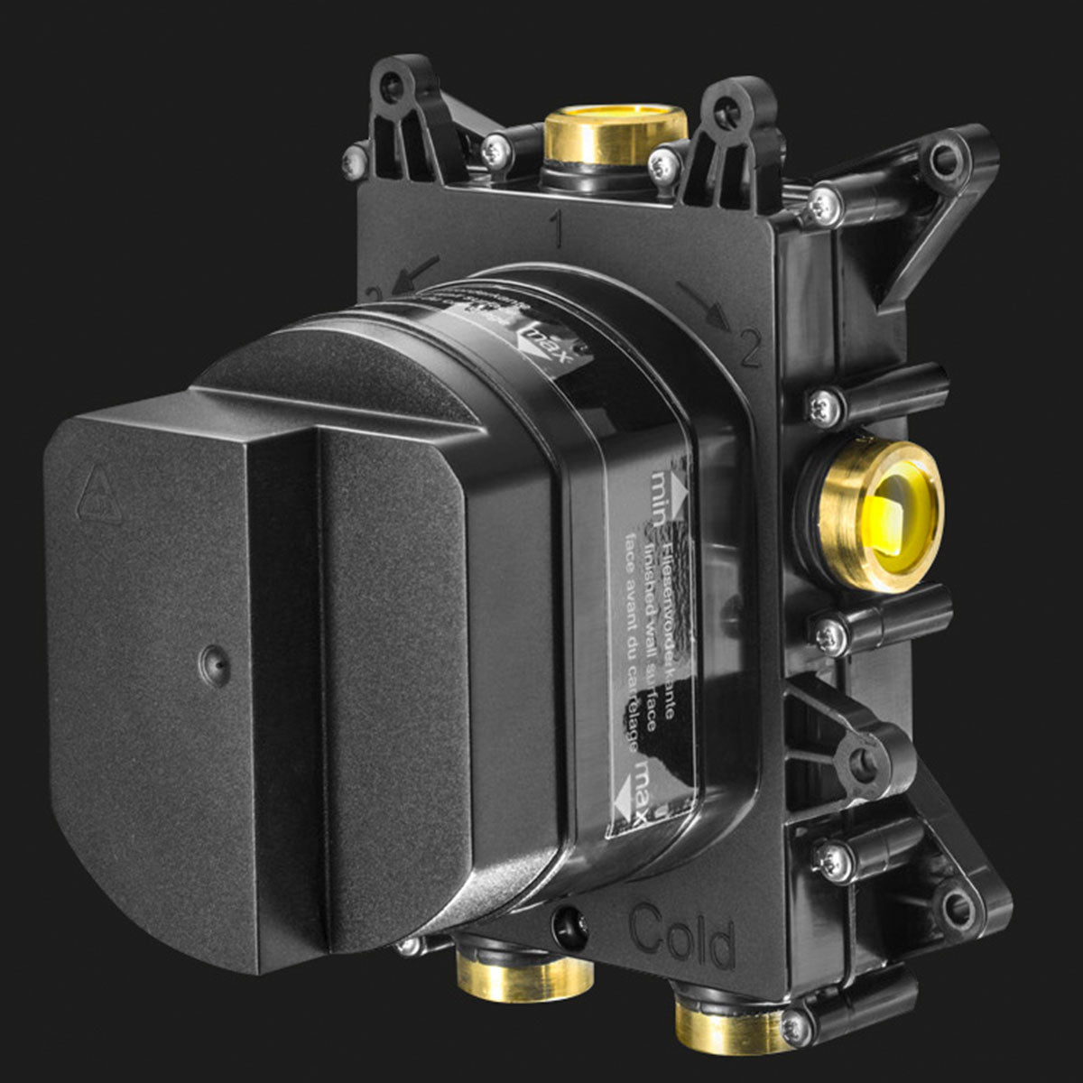 Crosswater MPRO Crossbox Push Thermostatic Shower Valve