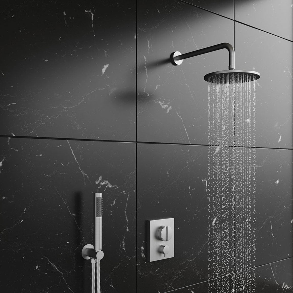 Crosswater MPRO Crossbox Push Thermostatic Shower Valve