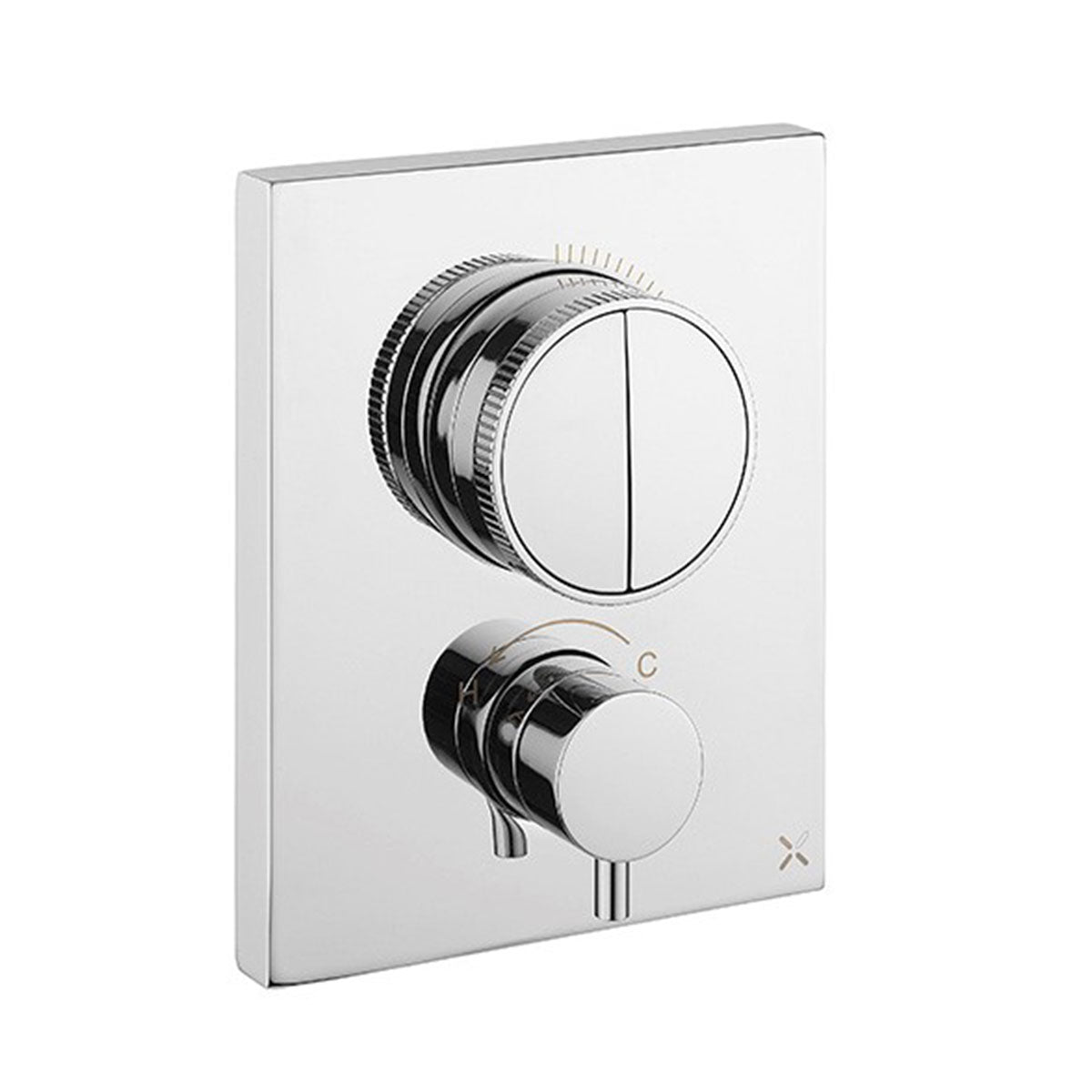 Crosswater MPRO Crossbox Push Thermostatic Shower Valve