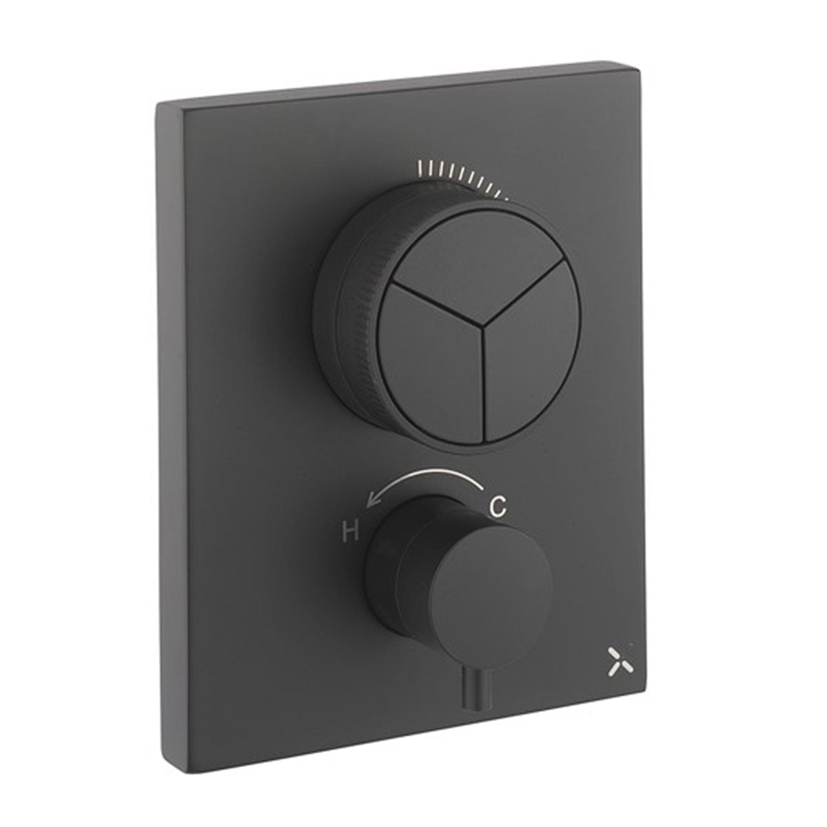 Crosswater MPRO Crossbox Push Thermostatic Shower Valve