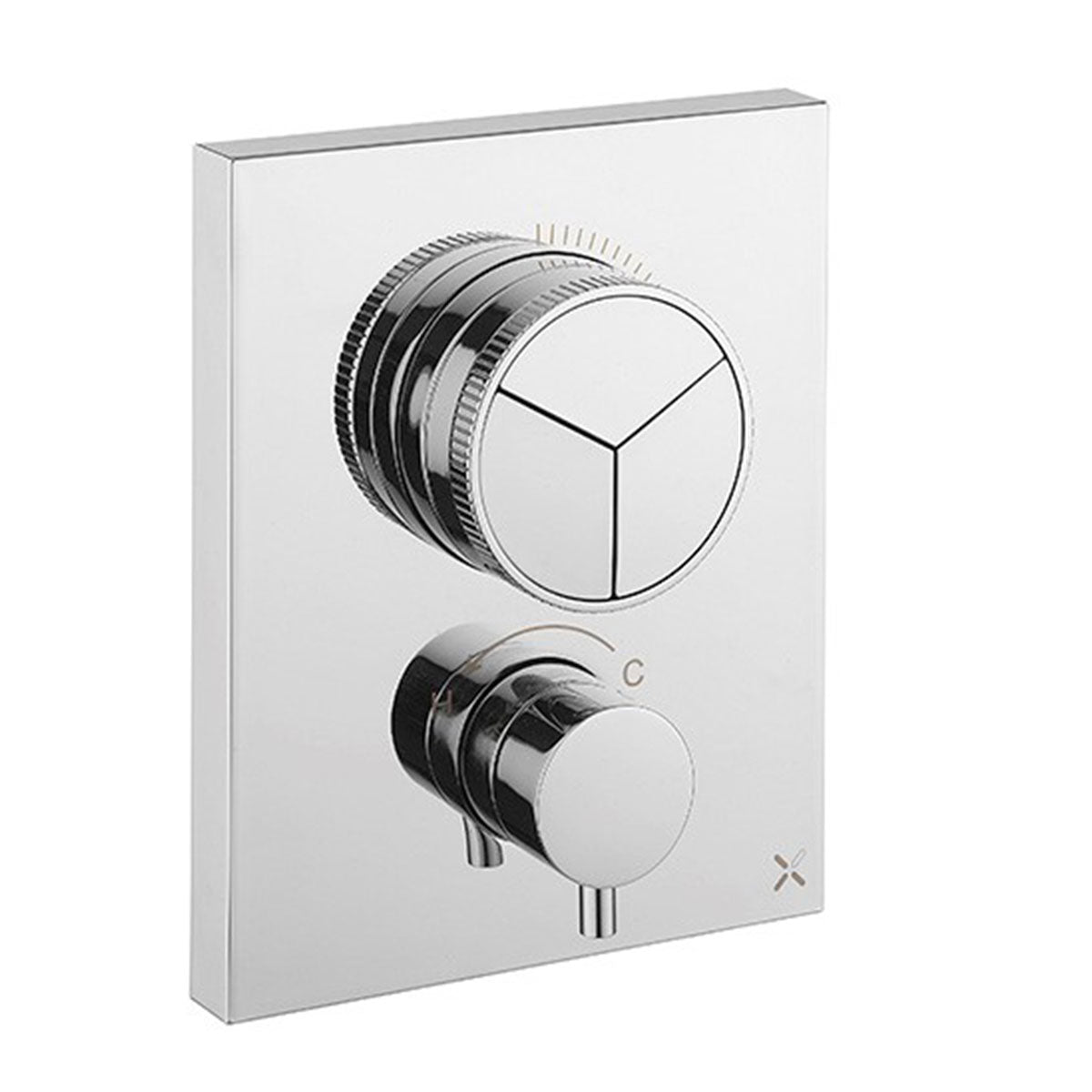 Crosswater MPRO Crossbox Push Thermostatic Shower Valve