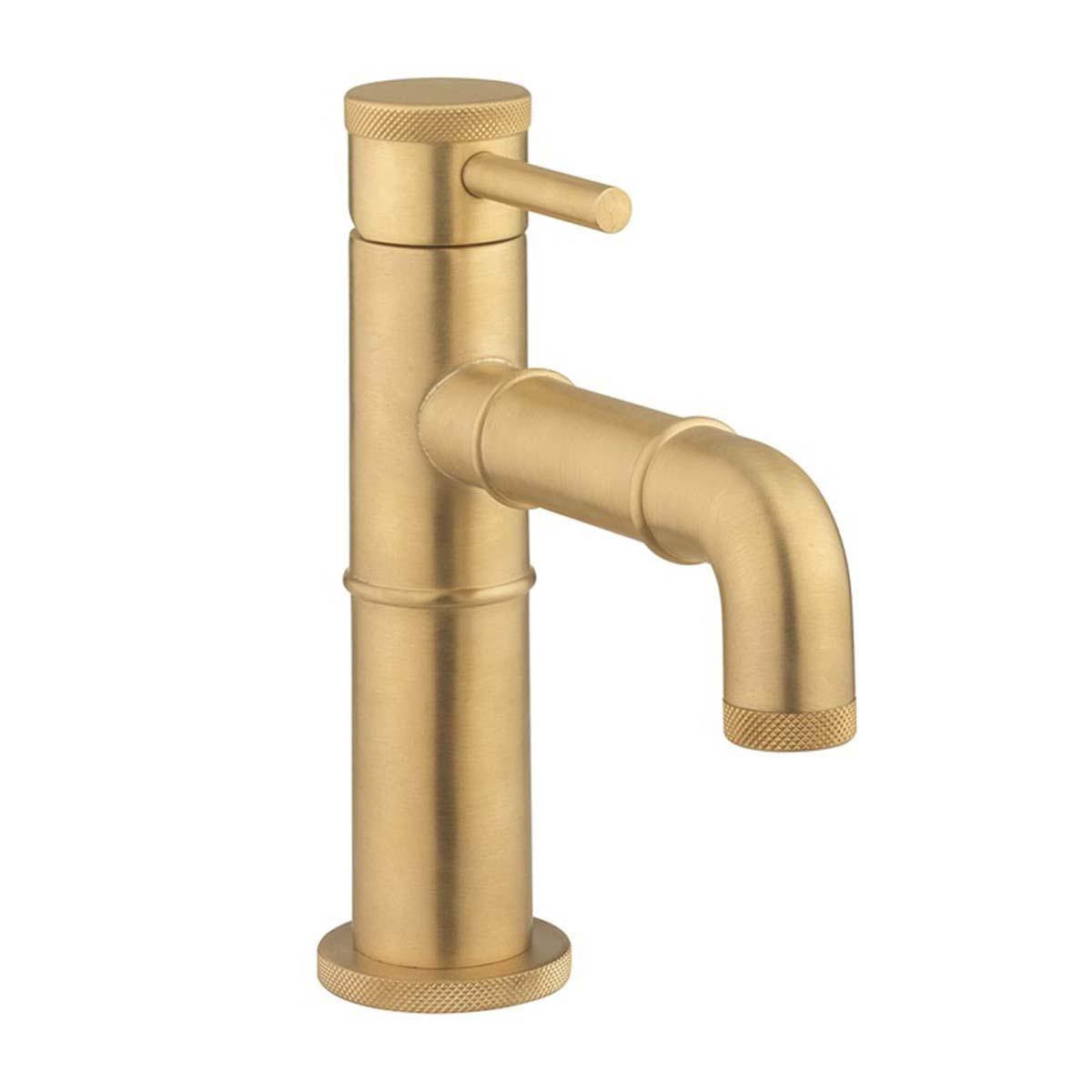 Crosswater MPRO Industrial Basin Mono Mixer Tap Unlacquered Brass